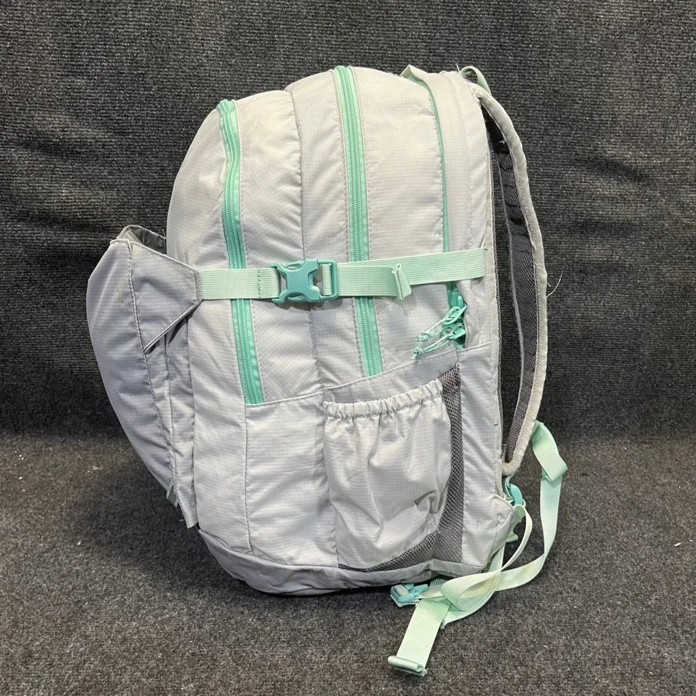 L.L. Bean 510387 Comfort Carry Laptop Pack 42L Gray Mint Backpack School Bag